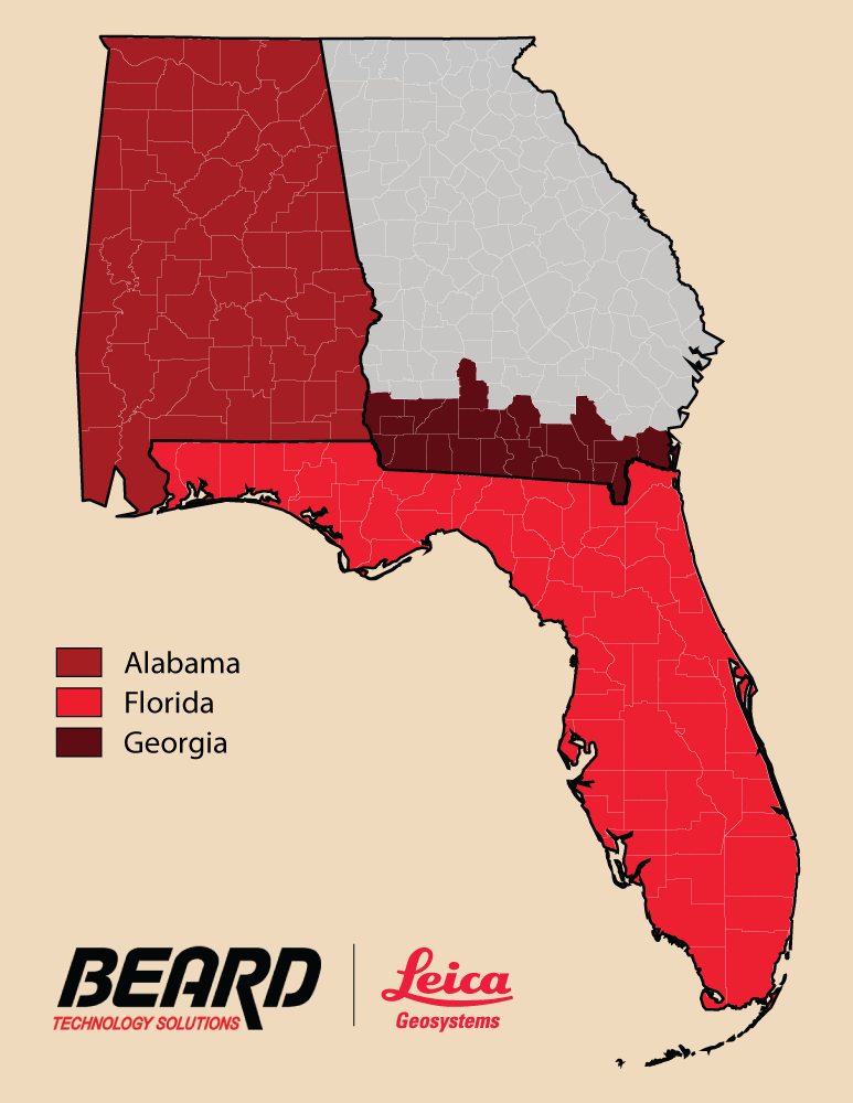 Beard Technology Solutions | Updated Territory Coverage Map